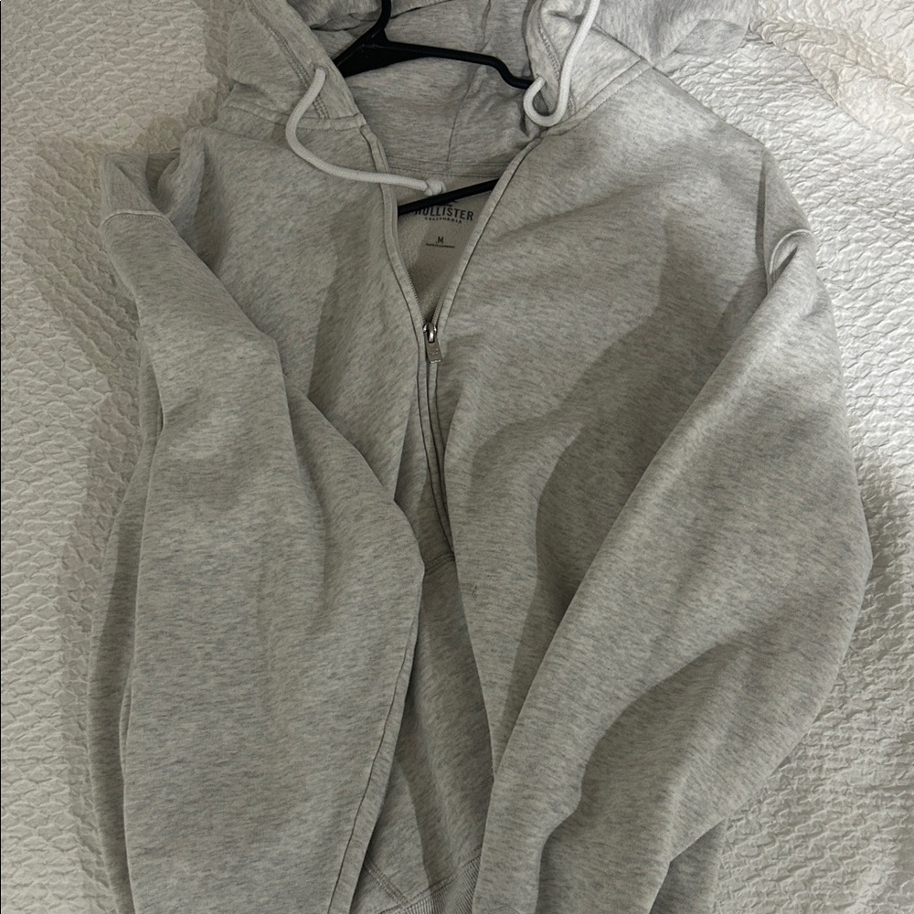 Hollister Light Gray Hoodie